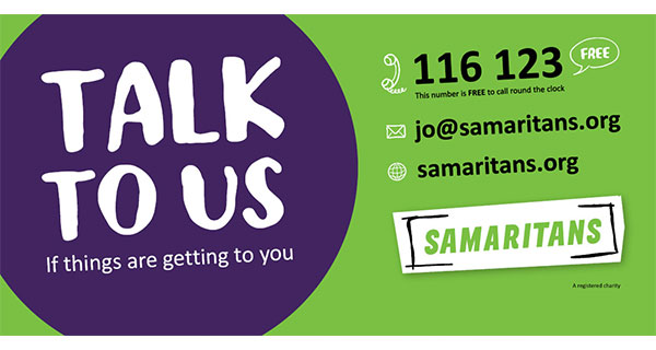 Samaritans Talk to Us - Contact a Samaritan